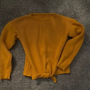 Mustard Yellow Knit Sweater